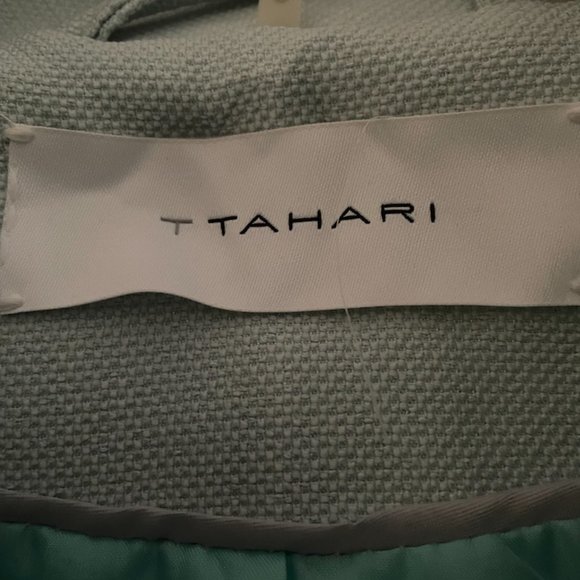 Light Blue Tahari Wrap Coat - Picture 3 of 4